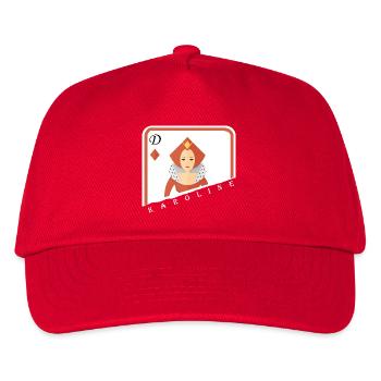 Karoline lady card game! - Kids’ Baseball Cap - red - Front
