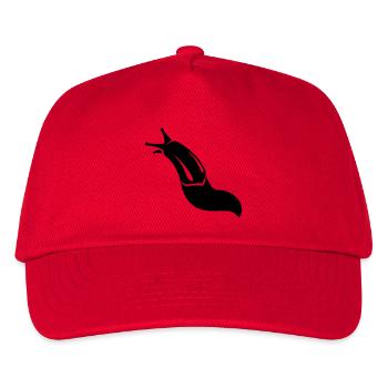 Nacktschnecke - Kinder Basecap - Rot - Vorne