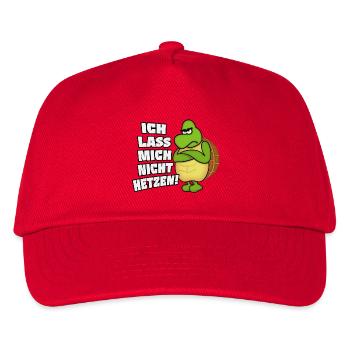 Ich lass mich nicht hetzen! - Kinder Basecap - Rot - Vorne
