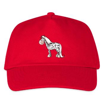 Robe tachetée du cheval - Casquette de baseball Enfant - rouge - Devant
