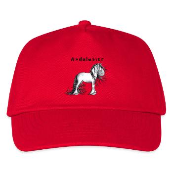 Knuffiger Andalusier - Kinder Basecap - Rot - Vorne