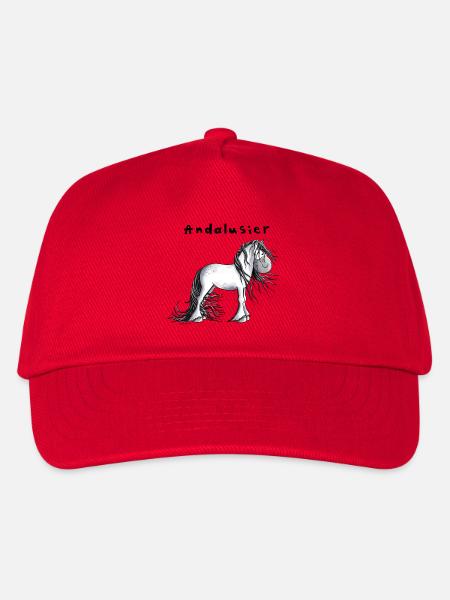 Knuffiger Andalusier - Kinder Basecap - Rot