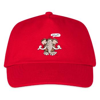 Großes Mammut - Elefant - Elfenbein - Tier - Tiere - Kinder Basecap - Rot - Vorne