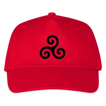 Triskell - Kinder Basecap - Rot - Vorne
