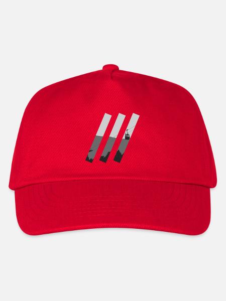 Gondola slashes - Kids’ Baseball Cap - red