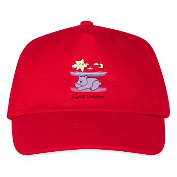 Süßer Teddybär - Kinder Basecap - Rot - Vorne