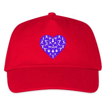 Yoga Pose Love - Vêtements de yoga - Casquette de baseball Enfant - rouge - Devant