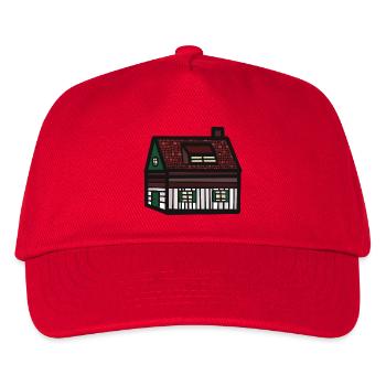 Maison Tyrolienne Cabane Cottage Bâtiment Immobilier - Casquette de baseball Enfant - rouge - Devant