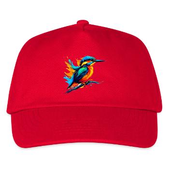 Eisvogel - Kinder Basecap - Rot - Vorne