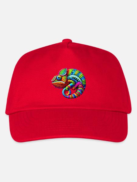 Chamäleon - Kinder Basecap - Rot