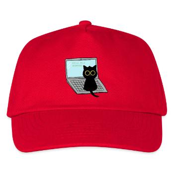 Kill All Humans Cat - Kinder Basecap - Rot - Vorne