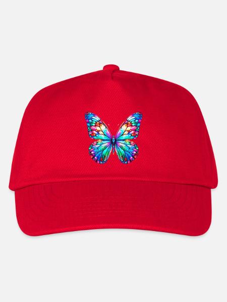 Schmetterling - Kinder Basecap - Rot