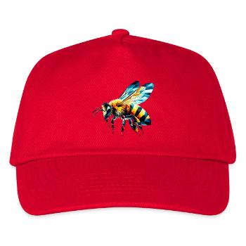 Polygonal Bee - Kids’ Baseball Cap - red - Front