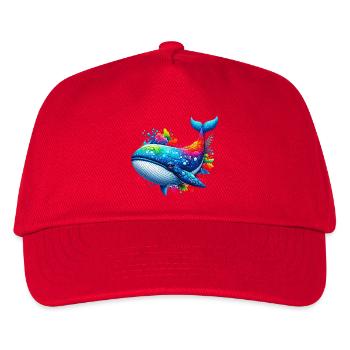 Whale - Kids’ Baseball Cap - red - Front