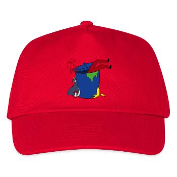 men are trash - Kids’ Baseball Cap - red - Front