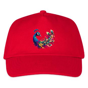 Peacock - Kids’ Baseball Cap - red - Front