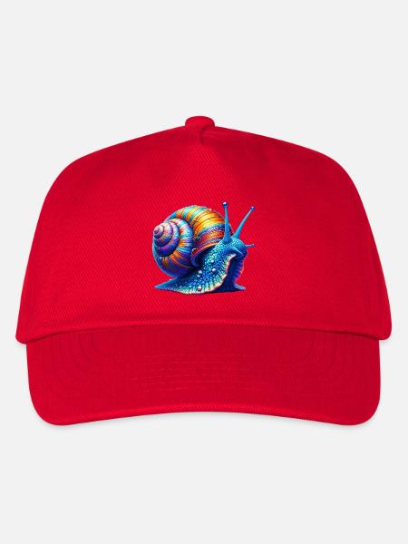 Schnecke - Kinder Basecap - Rot