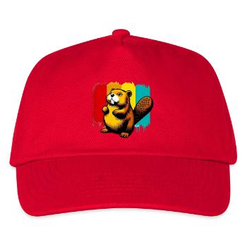 Bieber - Kinder Basecap - Rot - Vorne