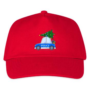 Police Car Police Christmas - Kids’ Baseball Cap - red - Front