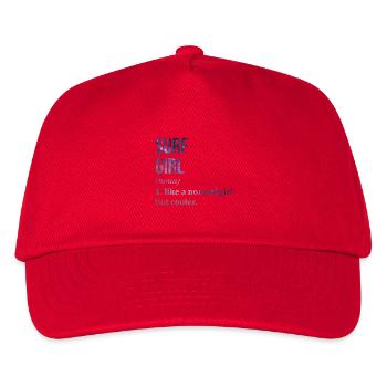 Surfen, surfen, surfen, surfen - Kinder Basecap - Rot - Vorne