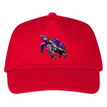 Schildkröte - Kinder Basecap - Rot - Vorne