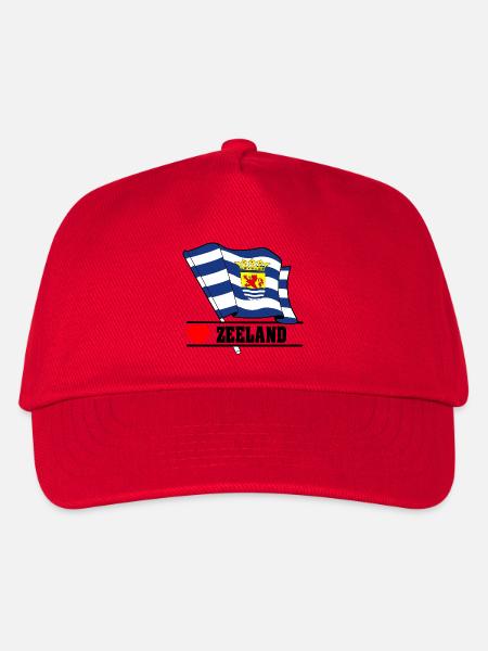 Flagge Zeeland Herz ZEELAND - Kinder Basecap - Rot