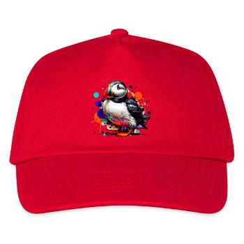 Papageitaucher - Kinder Basecap - Rot - Vorne
