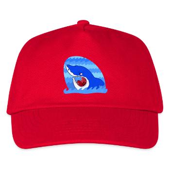 Grim Shark - Kinder Basecap - Rot - Vorne