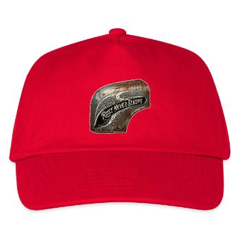 Rost nie schläft Metallkunst - Kinder Basecap - Rot - Vorne