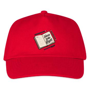Inspirational Flight Idea Journal Design - Kids’ Baseball Cap - red - Front