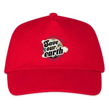 Save our Earth - Kids’ Baseball Cap - red - Front