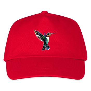 Hummingbird Hummingbird Bird Hummingbirds Cute Hummingbird - Kids’ Baseball Cap - red - Front