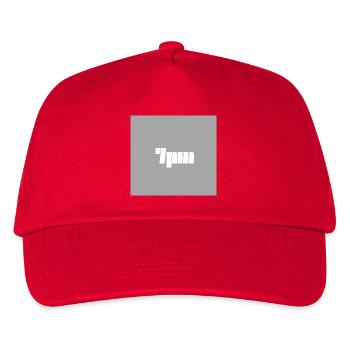 7pm - Kinder Basecap - Rot - Vorne