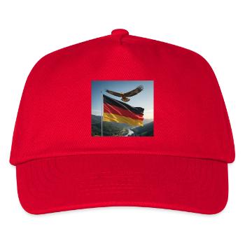 Eagle above the German flag - Kids’ Baseball Cap - red - Front