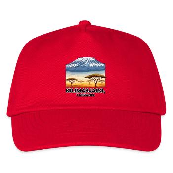 Kilimandjaro Tanzanie Panorama - Casquette de baseball Enfant - rouge - Devant