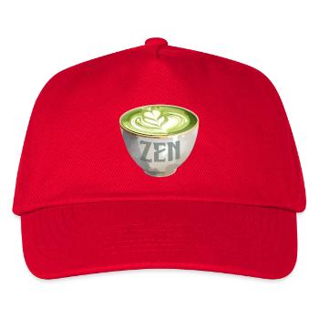 Zen Matcha Latte Watercolour - Kids’ Baseball Cap - red - Front