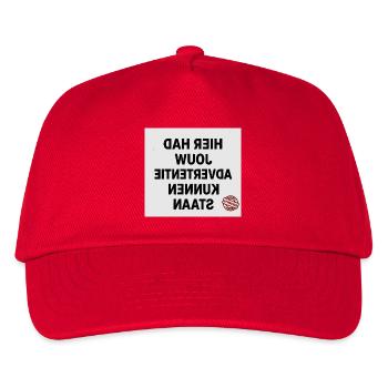 Grande typographie avec tampon d’approbation - Casquette de baseball Enfant - rouge - Devant