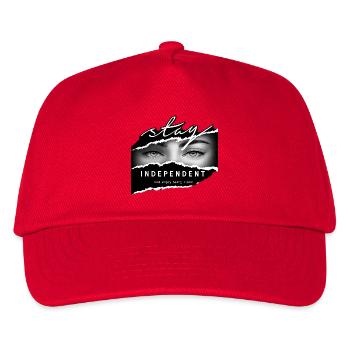 Stay Independent Eyes Streetwear Design - Casquette de baseball Enfant - rouge - Devant