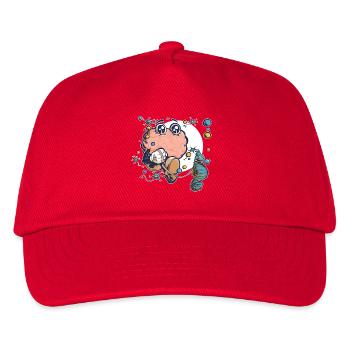 Gehirn & Hippocampus - Kinder Basecap - Rot - Vorne