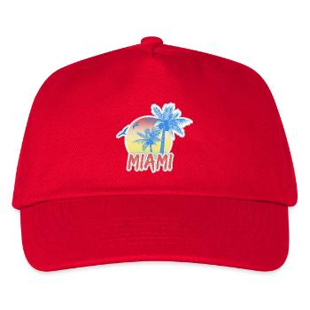 Strand Miami - Kinder Basecap - Rot - Vorne