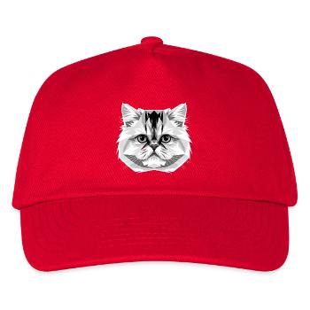 Perserkatze Perser Katze Persian Cat Süße Katzen - Kinder Basecap - Rot - Vorne