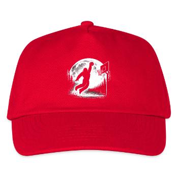 Bigfoot Basketball - Kinder Basecap - Rot - Vorne