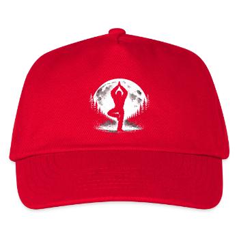Bigfoot Yoga Pose - Kinder Basecap - Rot - Vorne