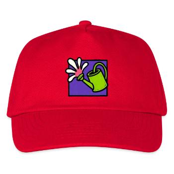 Nature Botanical Floral Watering Can - Kids’ Baseball Cap - red - Front