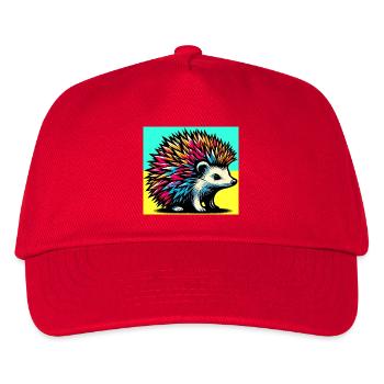 Igel - Kinder Basecap - Rot - Vorne