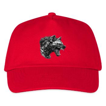 Cyberhyaena-Maschine - Kinder Basecap - Rot - Vorne