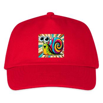 Snail - Kids’ Baseball Cap - red - Front