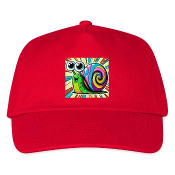 Snail - Kids’ Baseball Cap - red - Front