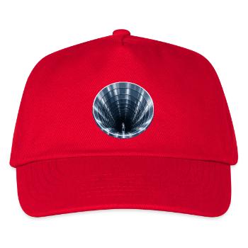 Steel tunnel with warrior - Kids’ Baseball Cap - red - Front