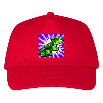 crocodile - Kids’ Baseball Cap - red - Front